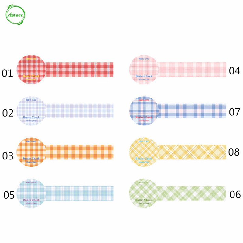 Băng Dính Washi Tape 15mm Trang Trí Đa Năng