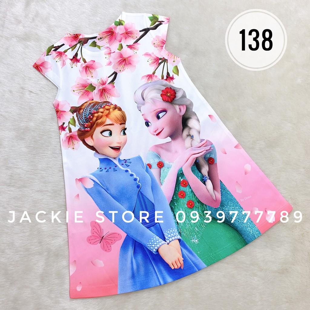 váy đầm elsa ana hồng