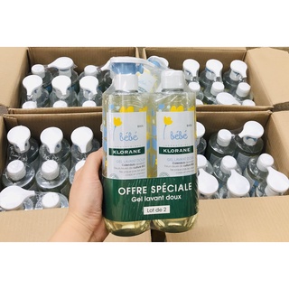 SỮA TẮM GỘI CHO BÉ BEBE KLORANE - PHÁP 500ml
