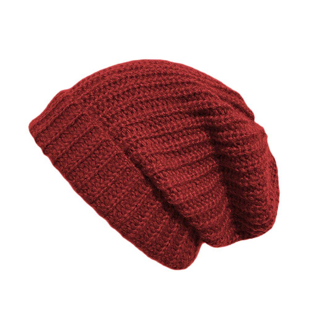 Mũ Beanie Dệt Kim Màu Trơn Dễ Thương Cho Nam Và Nữ EBINLANDS