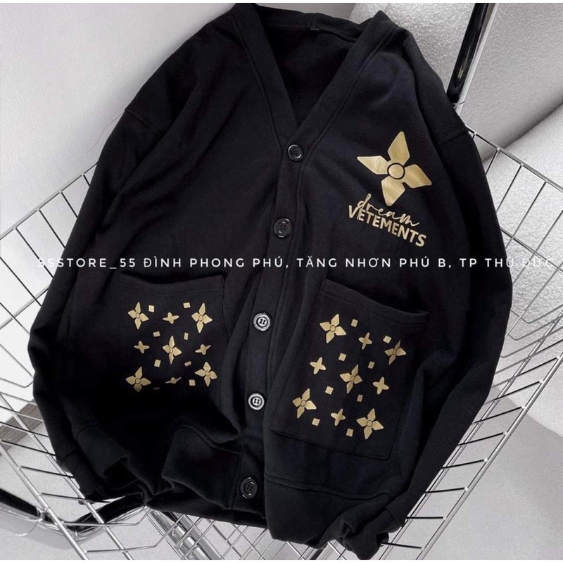 Áo khoác cadigan sao VET cotton su HT12