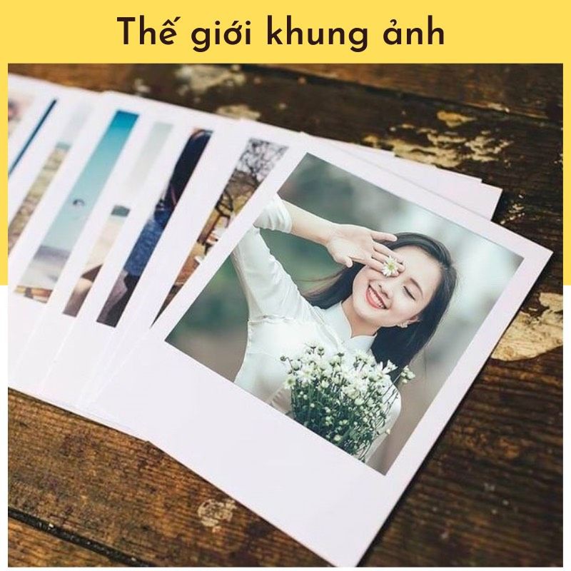 In ảnh cỡ 6x9, in ảnh 1k cỡ nhỏ phong cách, ảnh poladroid hiện đại