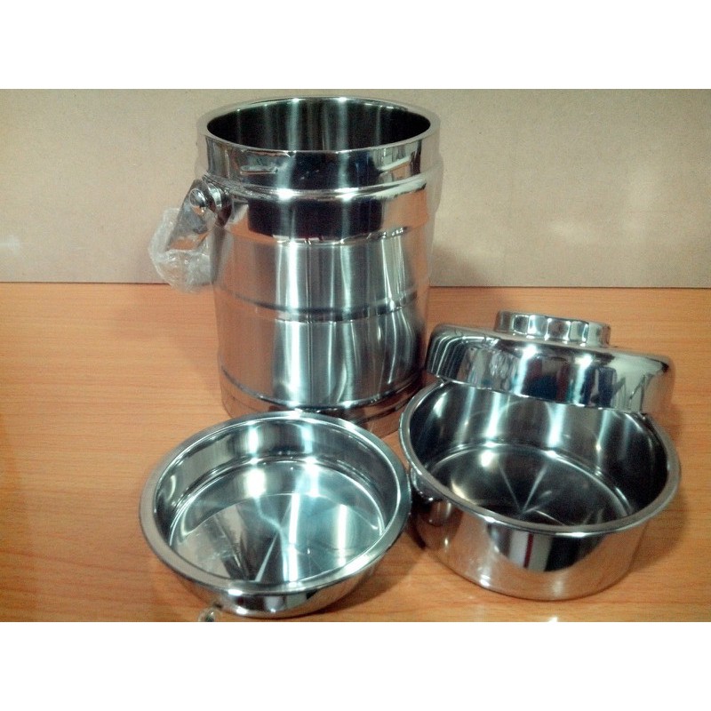 HỘP CƠM GIỮ NHIỆT 3 NGĂN - CAMEN INOX 3 TẦNG