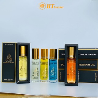 Tinh dầu nước hoa dubai cao cấp dạng lăn 3ml và 12ml với hơn 30 mùi hương khác nhau thơm dai - HT Market