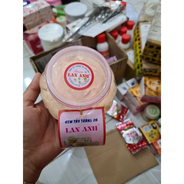 [Hàng chuẩn] Kem Bí Lan Anh dưỡng da 250g, nguyên liệu, công thức làm kem trộn body trắng da.