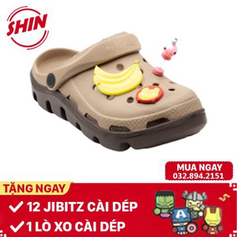 dép crossFREESHIPdép cross quai ngang MAICROSSGB1 tặng thêm 12 jibitz cross