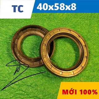 Phớt chặn dầu tc 40x58x8 ( phớt dầu / chắn dầu / lò xo / phớt ben / oil seal tc 40*58*8)