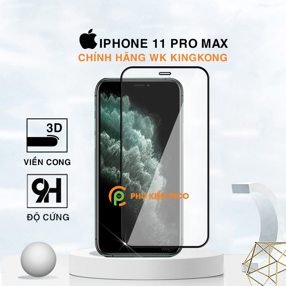 Cường lực Iphone 11 Pro Max chính hãng KingKong chống va đập trầy xước bản tách hộp – Dán màn hình Iphone 11 Pro Max