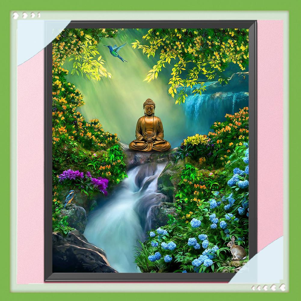 Bộ tranh thêu chữ thập tự làm hình Đức Phật 11ct