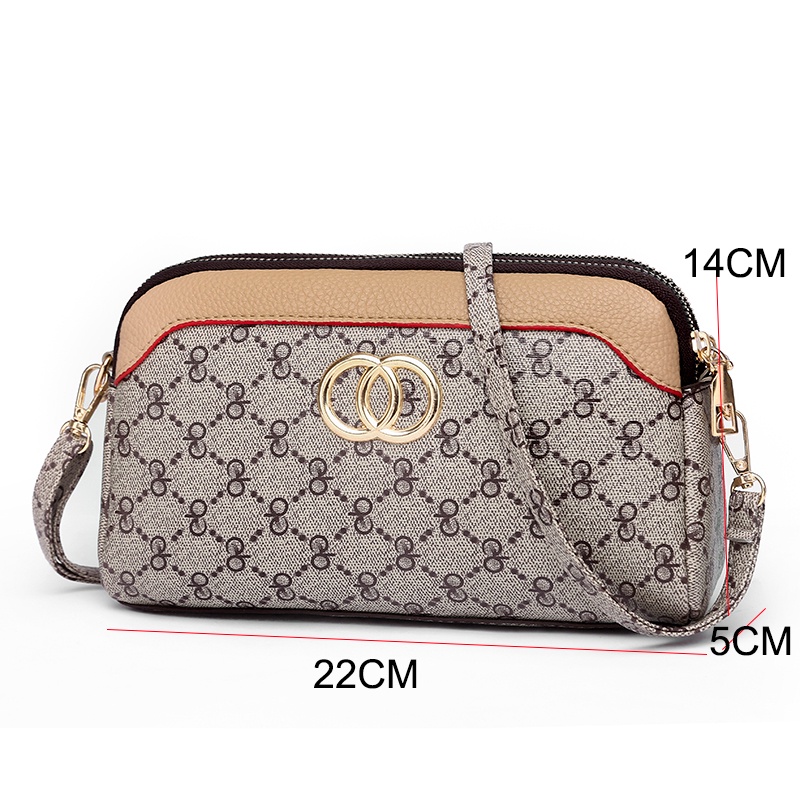 Túi Đeo Vai Hình Tròn Bằng Kim Loại 2022 In Họa Tiết Sang Trọng Thời Trang Cho Nữ