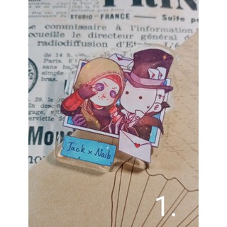 Pin cài trong suốt 5cm (Identity V)