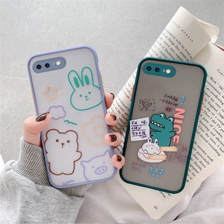 Cartoon Casing Apple Iphone 7 8 7plus 8plus Shockproof Silicone Phone Case For iphone 8 Plus Soft touch phone case