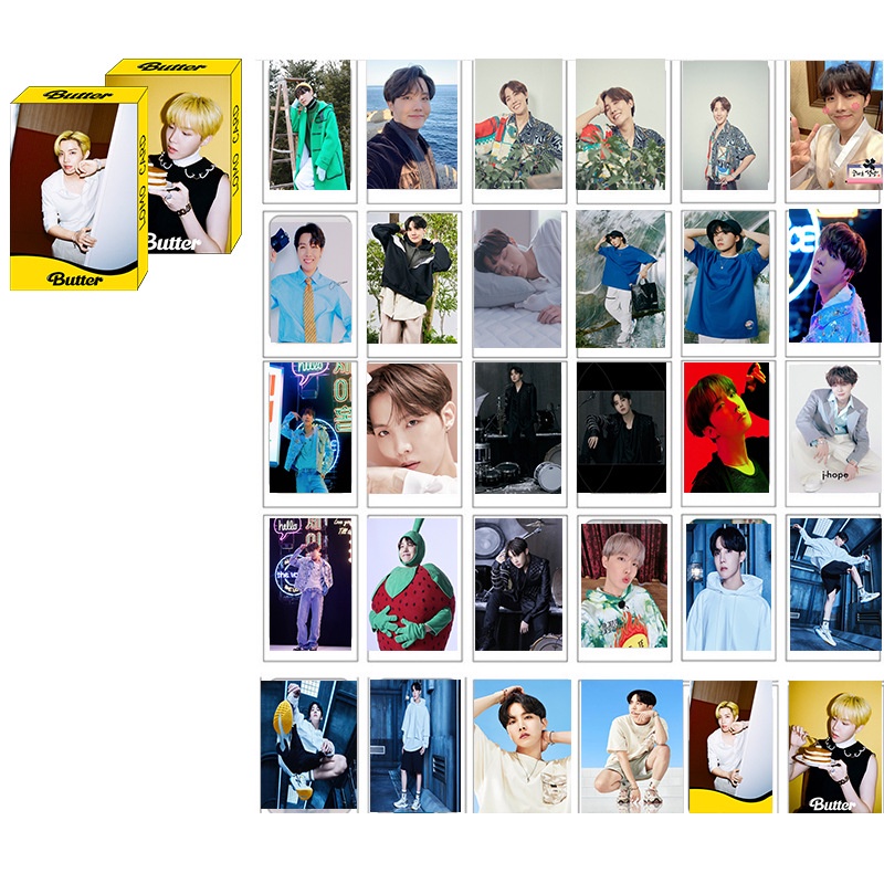 Set 30 Tấm Ảnh Lomo Card Jungkook V Jimin Nhóm Bts Thẻ