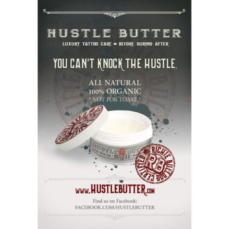 Kem thoa trong phun xăm HUSTLE BUTTER