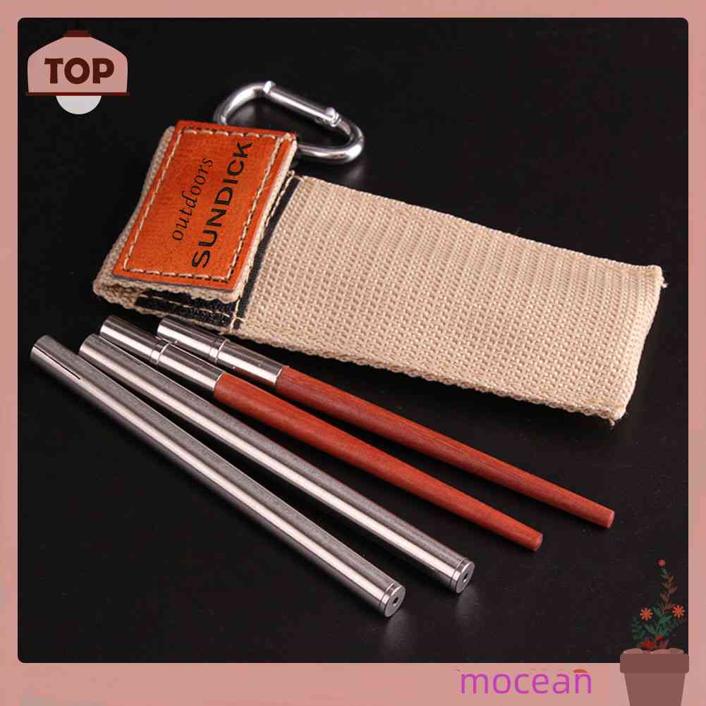 1 Đôi Đũa Gấp Gọn Tiện Dụng Mang Theo Du Lịch Cắm Trại