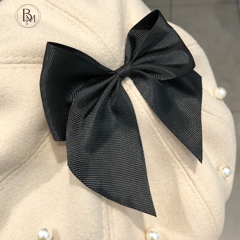 Mũ nồi BANMA đính nơ ngọc trai nhân tạo phong cách lolita Nhật Bản