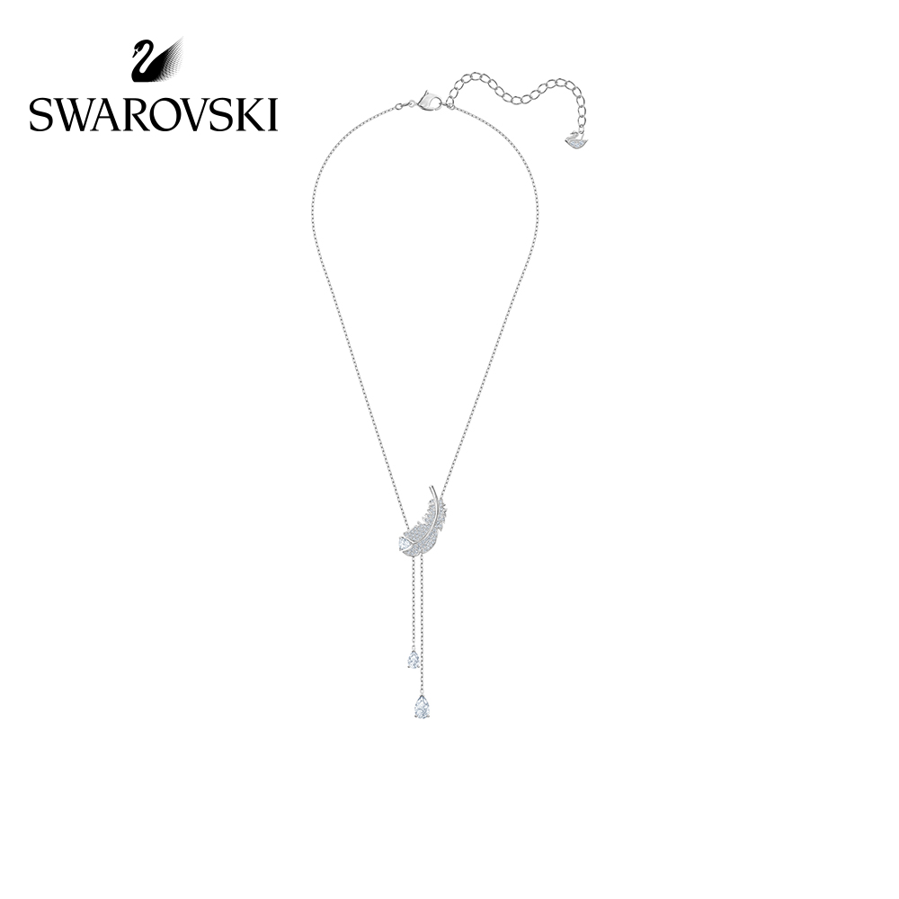 FREE SHIP Dây Chuyền Nữ Swarovski NICE Vòng cổ hình chữ Y với các yếu tố lông vũ Necklace Crystal FASHION cá tính Trang sức trang sức đeo THỜI TRANG