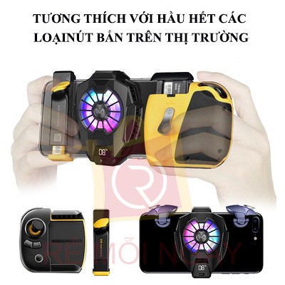 Quạt tản nhiệt điện thoại Memo DL05 - Quạt tản nhiệt sò lạnh bán dẫn làm mát tức thì tăng hiệu năng - Cooling Gaming