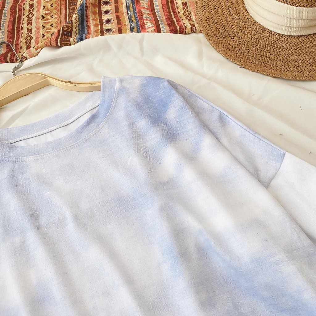 Áo loang màu xanh dài tay