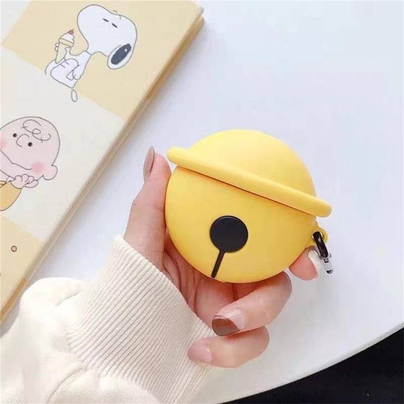 Vỏ Bảo Vệ Hộp Sạc Tai Nghe Airpod 1 2 Pro Bằng Silicon Mềm Hình Hoạt Hình 3D Dễ Thương