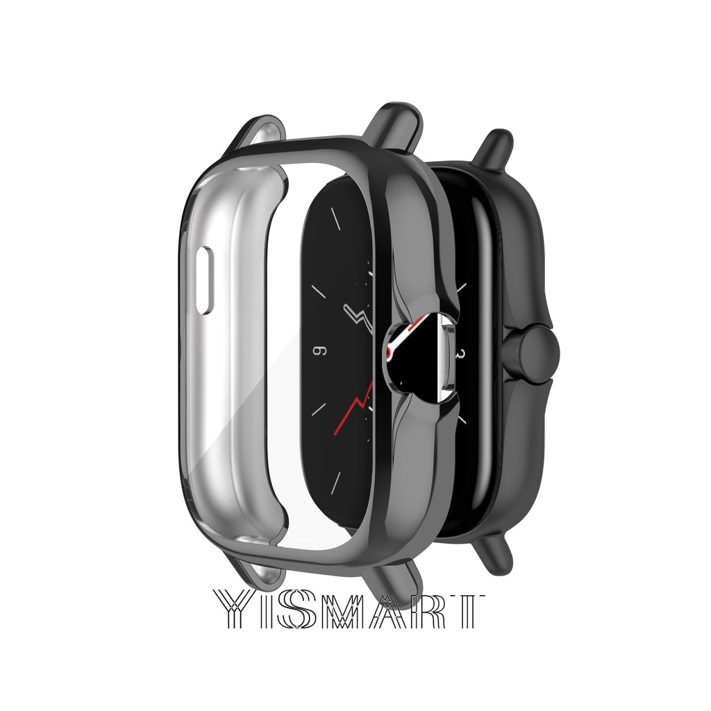 Phù Hợp Vỏ PC + Kính Cường Lực Bảo Vệ Toàn Diện Cho Đồng Hồ Amazfit Gts3