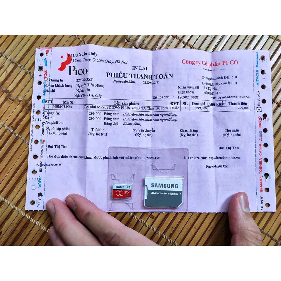 Thẻ nhớ Samsung 64GB - 32GB tốc độ cao up to 95MB/s (Đỏ) thẻ + Adapter | BigBuy360 - bigbuy360.vn