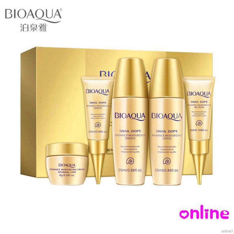 Set 5 món mỹ phẩm dưỡng ẩm BIOAQUA chiết xuất ốc sên cao cấp | BigBuy360 - bigbuy360.vn