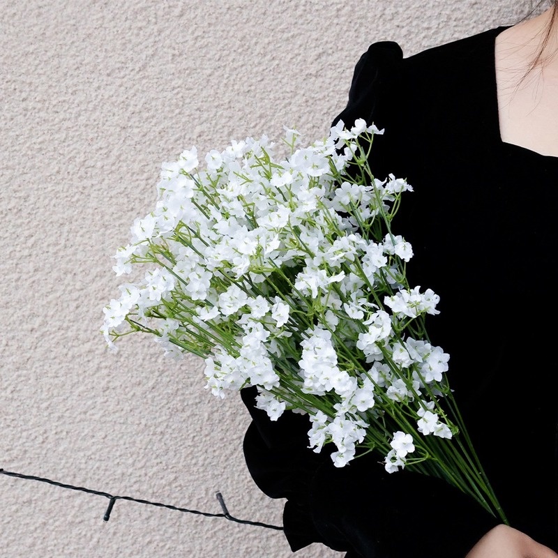 1 Bó Hoa Gypsophila Giả Bằng Lụa Cho Trang Trí Tiệc Cưới, Nội Thất