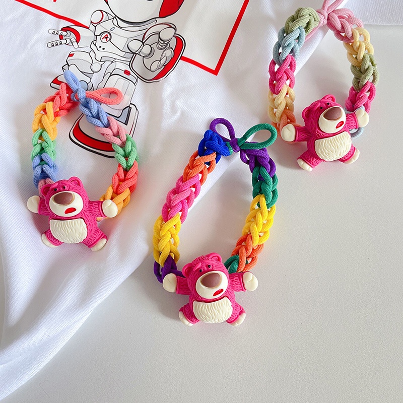 Dây Buộc Tóc Co Giãn Hình Gấu Hàn Quốc Dễ Thương Dành Cho Bé Gái