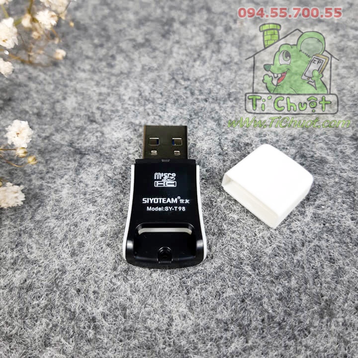 [Chính hãng-Ảnh Thật] Đầu đọc thẻ nhớ SIYOTEAM SY- T98 MicroSD/ TF/ Micro SDHC/ Micro SDXC