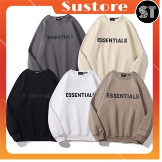 Sweater SUSTORE Áo Sweater Nỉ Essentials Form Rộng Unisex samsam4896 dày ấm