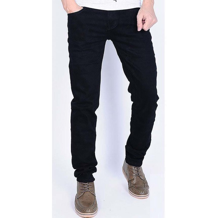 Quần Jeans Nam Co dãn Mầu Đen Trơn,vải jeans thoáng mát,không bai xù | BigBuy360 - bigbuy360.vn