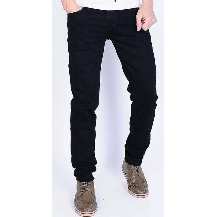 Quần Jeans Nam Co dãn Mầu Đen Trơn,vải jeans thoáng mát,không bai xù