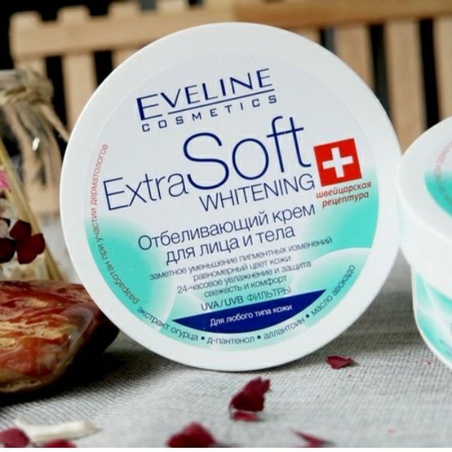 Kem dưỡng trắng da mặt & toàn thân eveline extra soft