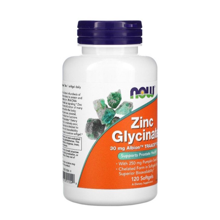[HÀNG MỸ DATE 12/2026) ZINC GLYCINATE 120V NOW