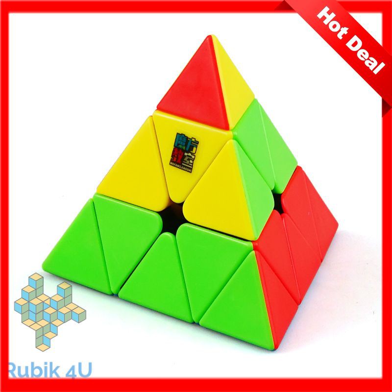 Rubik tam giác Stickerless không viền MoYu MFJS Meilong Pyraminx