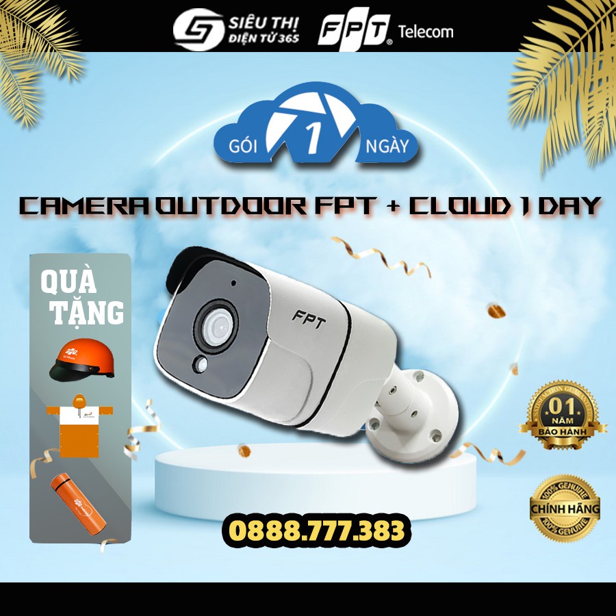 FPT Camera Cảnh Báo Chuyển Động Ngoài Trời Chính Hãng + Miễn Phí Gói Cloud [Chỉ Áp Dụng Tại TP.HCM] | BigBuy360 - bigbuy360.vn
