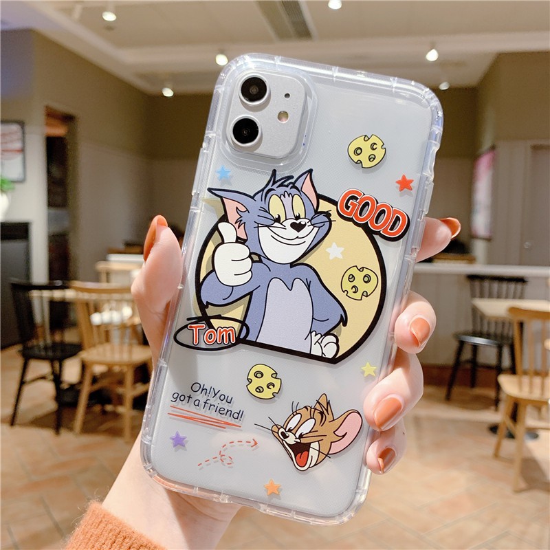 [ IPHONE ] Ốp Lưng Silicon Chống Sốc Tom x Jerry - I034 | BigBuy360 - bigbuy360.vn