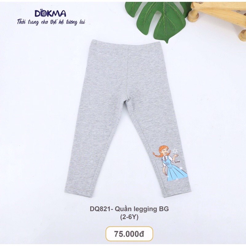 Quần legging bé gái quần DOKMA bé gái chất cotton siêu mềm đẹp dễ thương, mẫu mới 2021