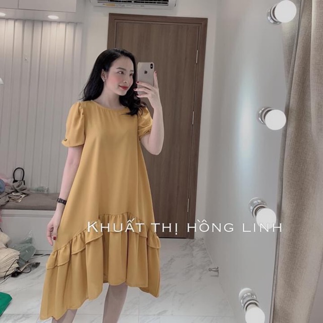 Váy bầu đơn giản đuôi cá