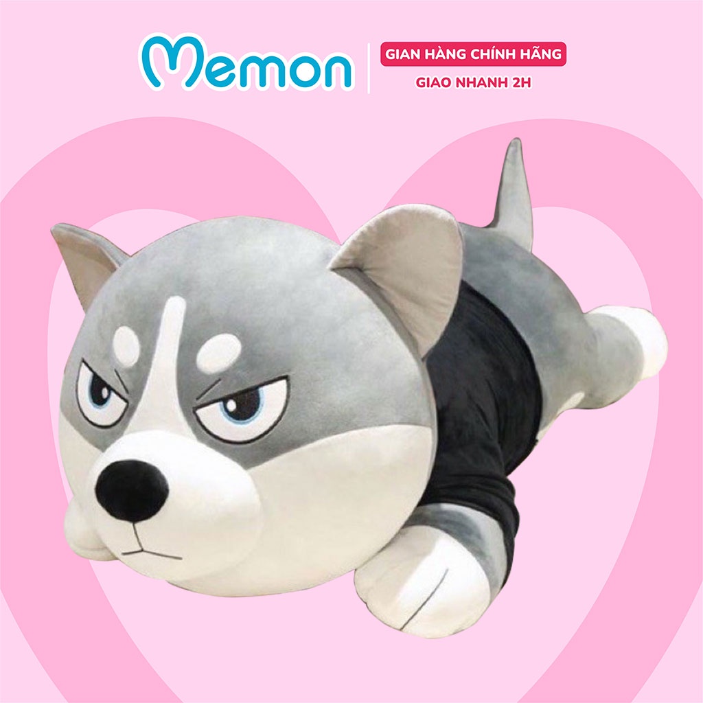 Gấu Bông Chó Husky Siêu To Khổng Lồ Cao Cấp Memon