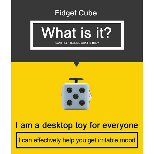 Fidget cube khối vuông thần kỳ giảm stress cho học sinh, sinh viên, nv văn phòng