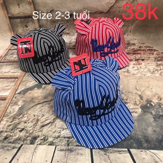 Nón 2 tai cho bé 2 đến 3 tuổi