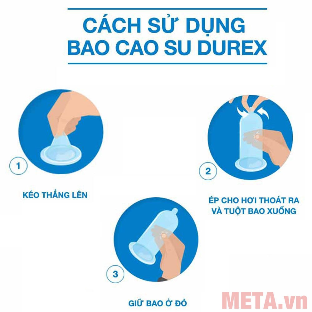 [Durex Chính Hãng] Bao Cao Su Durex Fetherlite Ultima Hộp 3 Bao - Bcs Siêu Nhỏ Gọn, Tiện Lợi &amp; Dễ Dàng Bỏ Túi Mang Theo