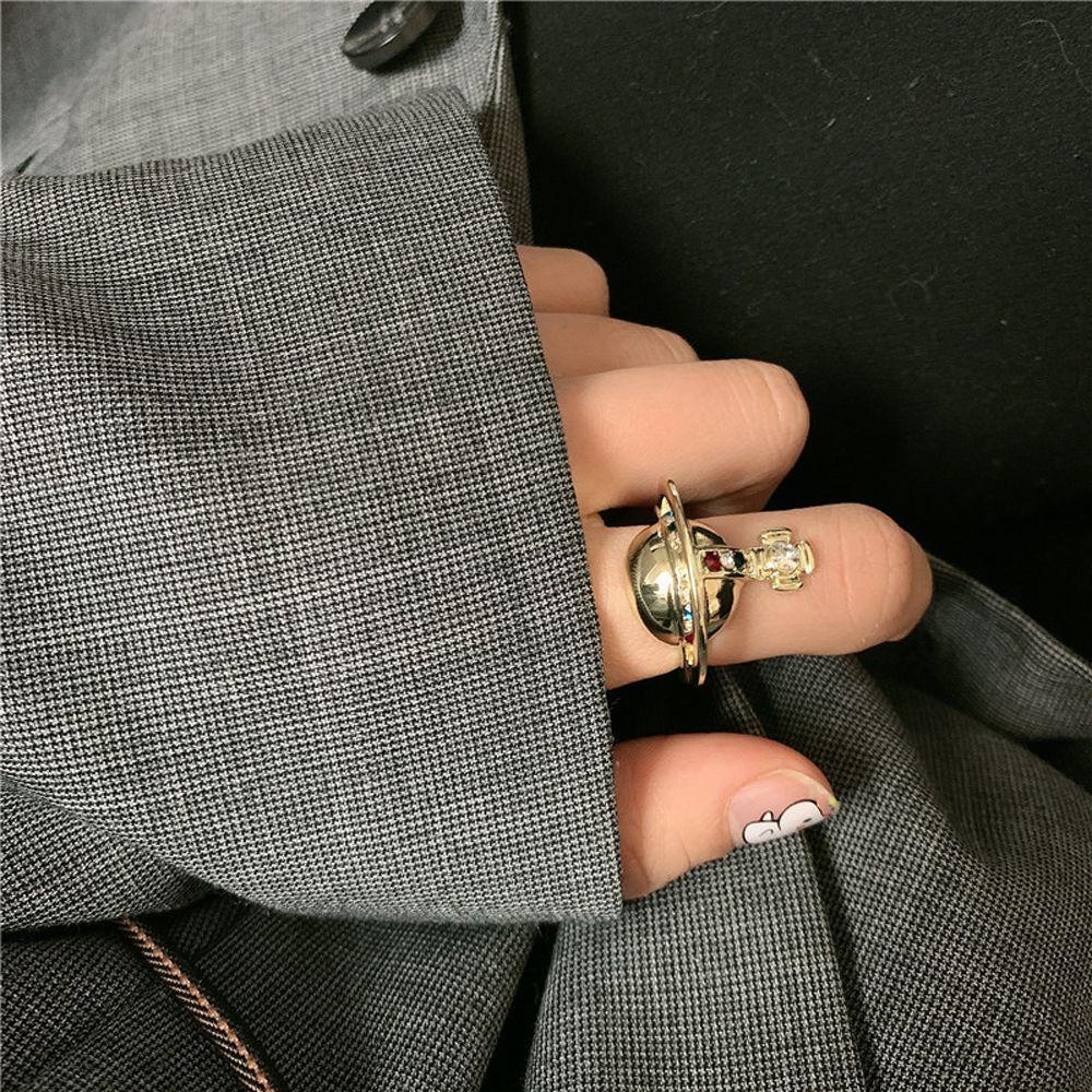 Nhẫn Thời Trang Phong Cách Hip Hop Cá Tính|Phụ Kiện Trang Sức Bằng Hợp Kim Ba Chiều Rỗng