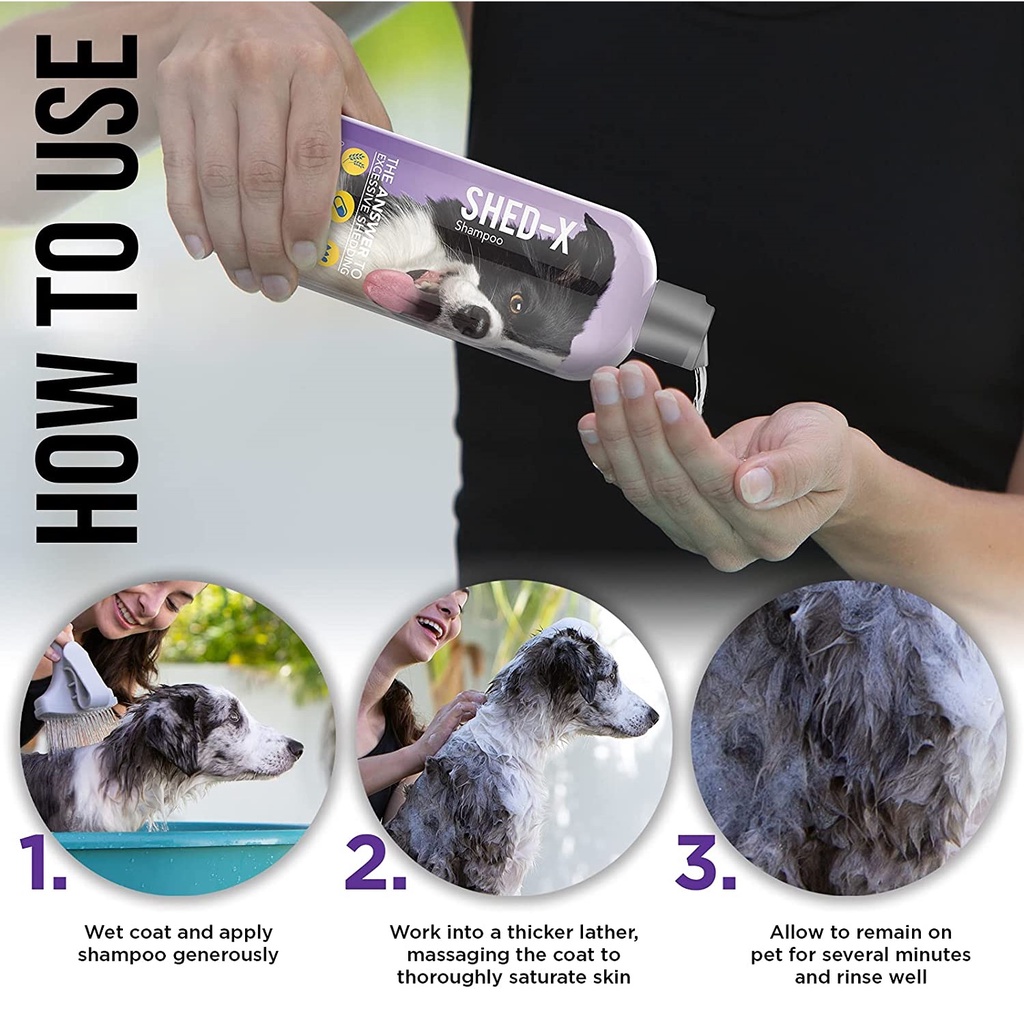Shed-x sữa tắm cho chó hương bưởi ngừa rụng lông 473ml