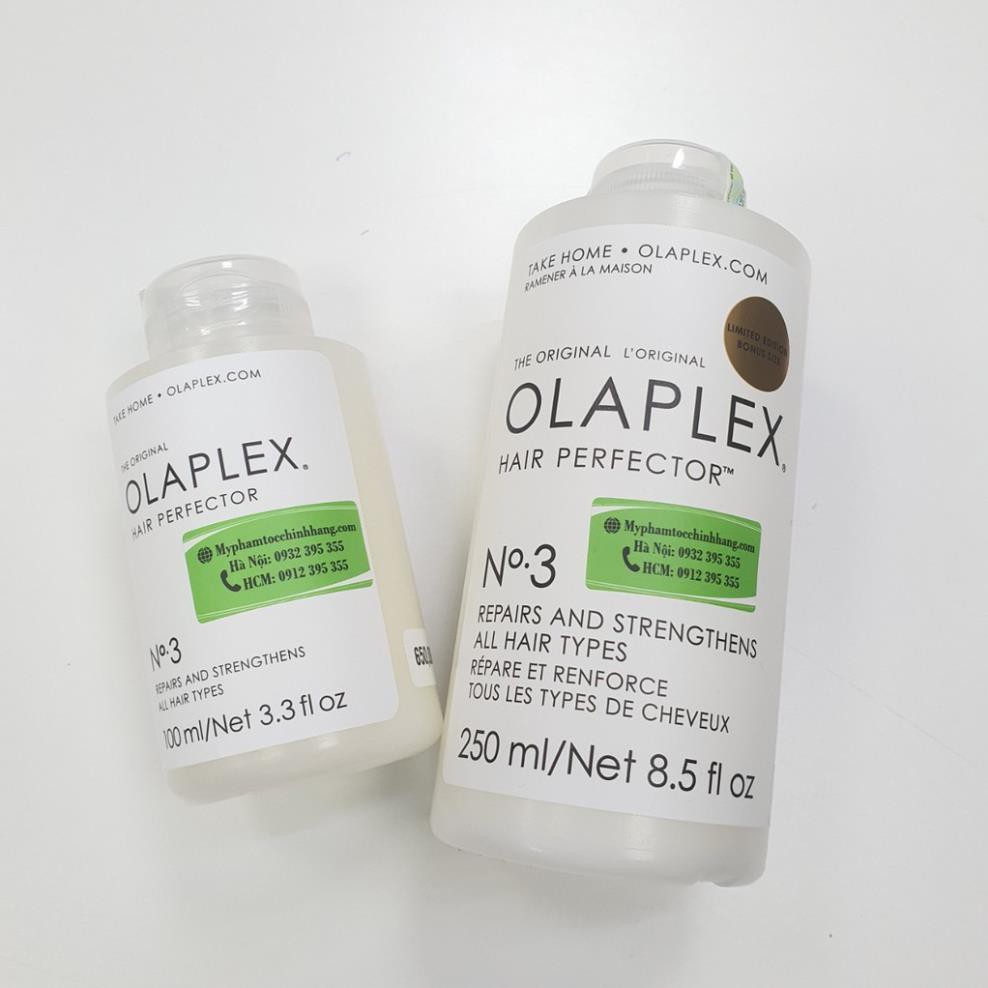 OLAPLEX 3 KẾT NỐI CÁC LIÊN KẾT TÓC TẠI NHÀ SỐ 3 CHÍNH HÃNG CÔNG TY 100ML