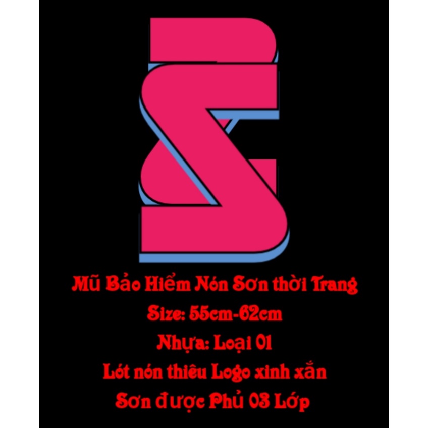 &lt;&lt;SALE 50%&gt;&gt; MŨ BẢO HIỂM ĐI XE MÁY CÓ THIÊU TEM LOGO