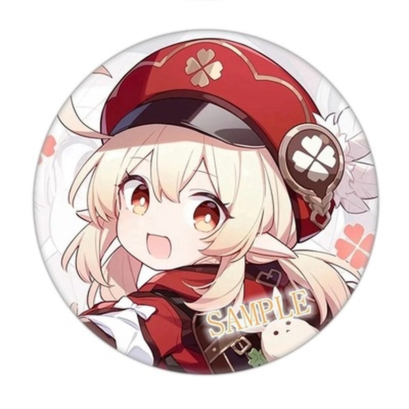 Ghim cài áo làm từ kim loại họa tiết Genshin Impact Badge Zhongli Xiao Keqing
