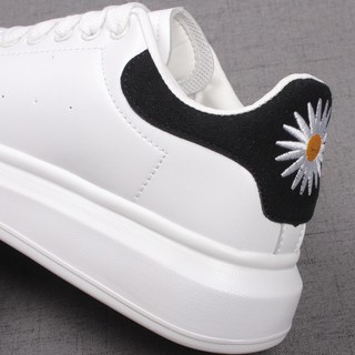Giày Sneaker MCQ Hoa Cúc Dây Lụa Cao Cấp Full Box Full Bill